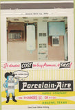 Matchbook Cover - Porcelain Aire Supply Abilene TX water heaters 40 Strike