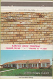 Matchbook Cover - Barron Brick Co Palmer TX 40 Strike