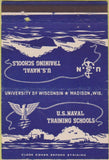 Matchbook Cover - US Naval Training Madison WI University of WI 40 Strike