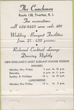 Matchbook Cover - The Coachmen Tiverton RI 40 Strike