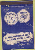 Matchbook Cover - US Naval Base Depot Gulfport MS Seabees 40 Strike