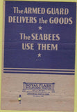 Matchbook Cover - US Naval Base Depot Gulfport MS Seabees 40 Strike