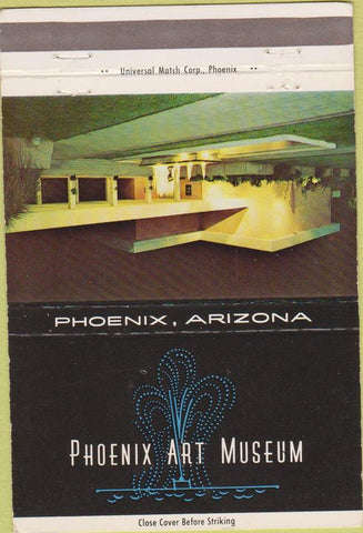 Matchbook Cover - Phoenix AZ Art Museum 40 Strike