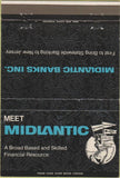 Matchbook Cover - Midlantic Banks NJ 40 Strike