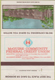 Matchbook Cover - McGuire Community Credit Union Air Force Base NJ 40 Strike
