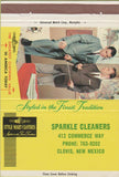 Matchbook Cover - Sparkle Cleaners Clovis NM 40 Strike