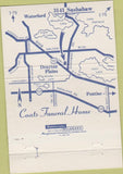 Matchbook Cover - Coats Funeral Home Waterford Township MI 40 Strike
