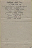 Matchbook Cover - Moose Lodge Fontana CA 40 Strike