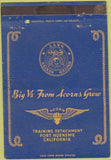 Matchbook Cover - US Navy Training Port Hueneme CA 40 Strike