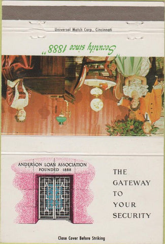 Matchbook Cover - Anderson Loan Assoc Anderson IN 40 Strike