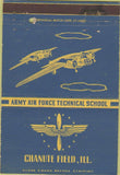 Matchbook Cover - Army Air Force Chanute Field IL 40 Strike