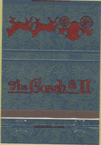 Matchbook Cover - The Coach  and  II Morgantown NC 40 Strike