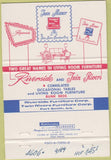 Matchbook Cover - Riverside Tables Furniture Fort Smith AR 40 Strike