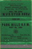 Matchbook Cover - Park Hills VFW KY 40 Strike