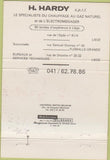 Matchbook Cover - Derriere Hotel De Ville Belgium 40 Strike