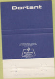 Matchbook Cover - Dortant Plumbing Heating Belgium 40 Strike