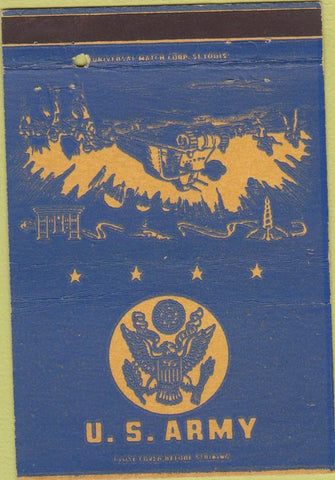 Matchbook Cover - US Army 40 Strike