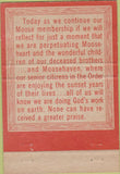 Matchbook Cover - Moose Lodge Burlington IA 40 Strike
