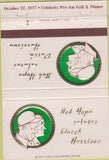 Matchbook Cover - Bob Hope Salutes Dutch Harrison 1977 40 Strike