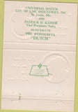 Matchbook Cover - Bob Hope Salutes Dutch Harrison 1977 40 Strike