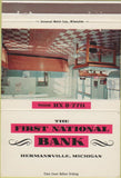 Matchbook Cover - First National Bank Hermansville MI 40 Strike