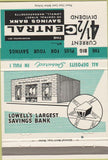 Matchbook Cover - Lowell Central Savings Bank Lowell MA 40 Strike