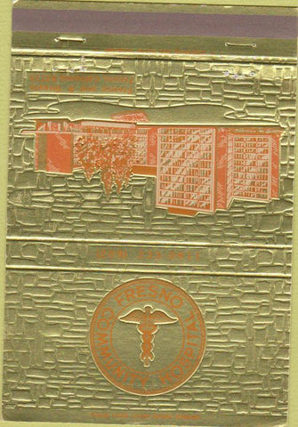 Matchbook Cover - Fresno CA Community Hospital 40 Strike