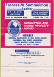 Matchbook Cover - Frances Sammelman Realtor Culver City CA 40 Strike