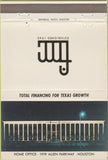 Matchbook Cover - First Mortgage Co Houston San Antonio TX 40 Strike