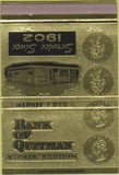 Matchbook Cover - Bank of Quitman MS 40 Strike