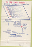Matchbook Cover - Yorba Linda Village CA apartments 40 Strike
