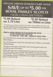 Matchbook Cover - Royal Paisley Scotch Whiskey Chivas Brothers 40 Strike