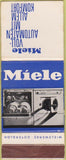 Matchbook Cover - Miele Dishwashers Clothes Washer WORN Germany