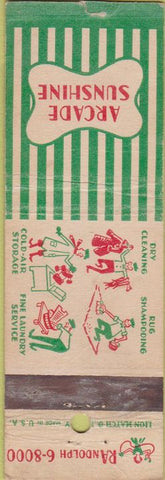 Matchbook Cover - Arcade Sunshine Cleaners