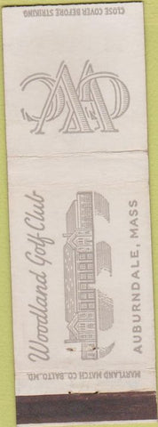 Matchbook Cover - Woodland Golf Club Auburndale MA WEAR