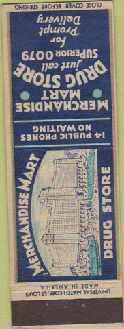 Matchbook Cover - Merchandise Mart Drug Store
