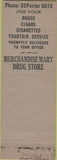 Matchbook Cover - Merchandise Mart Drug Store