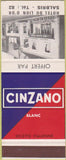 Matchbook Cover - Hotel Du Lion D'Or Salbris France Cinzano Blanc liquor