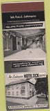 Matchbook Cover - Zuhause Hotel Zick Germany?