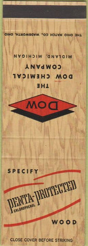 Matchbook Cover - Pena Protected Wood Midland MI SAMPLE