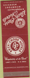 Matchbook Cover - Beck Ross Hotels Sterling CO Great Bend KS SAMPLE