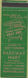 Matchbook Cover - Parkway Mart Baldwin Park CA SAMPLE