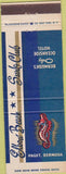 Matchbook Cover - Elbow Beach Surf Club Paget Bermuda seahorse