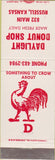 Matchbook Cover - Daylight Donut Shop Russell KS