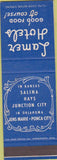 Matchbook Cover - Lamer Hotels Salina Hays Junction City KS SAMPLE