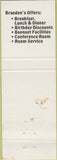 Matchbook Cover - Brandon's Florida Dining motel Venice FL WEAR