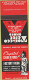 Matchbook Cover - Capitol Cigar Stores Chicago IL SAMPLE