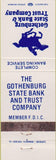 Matchbook Cover - Gothenburg State Bank Trust