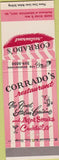 Matchbook Cover - Corrado's Restaurant Arlington Heights IL
