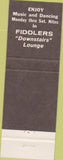 Matchbook Cover - Fiddlers Restaurant Mount Prospect IL
